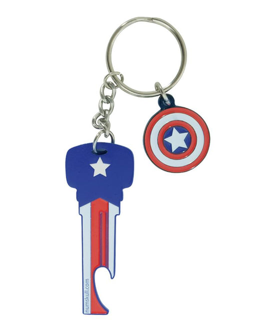 Porte clés décapsuleur Captain America Numskull