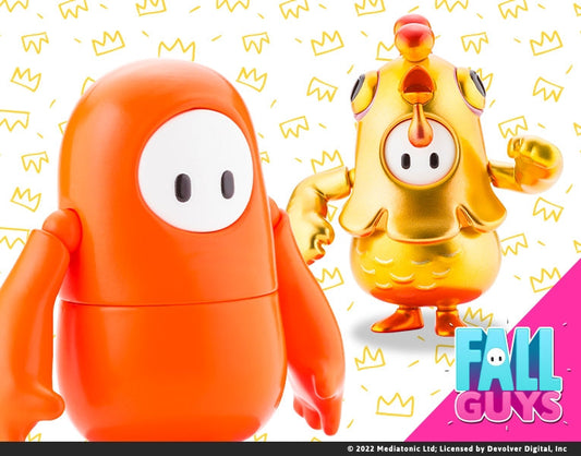 Пакет акциони фигури FALL GUYS Legendary Edition: Костум Портокалова/Златна Пилешка 