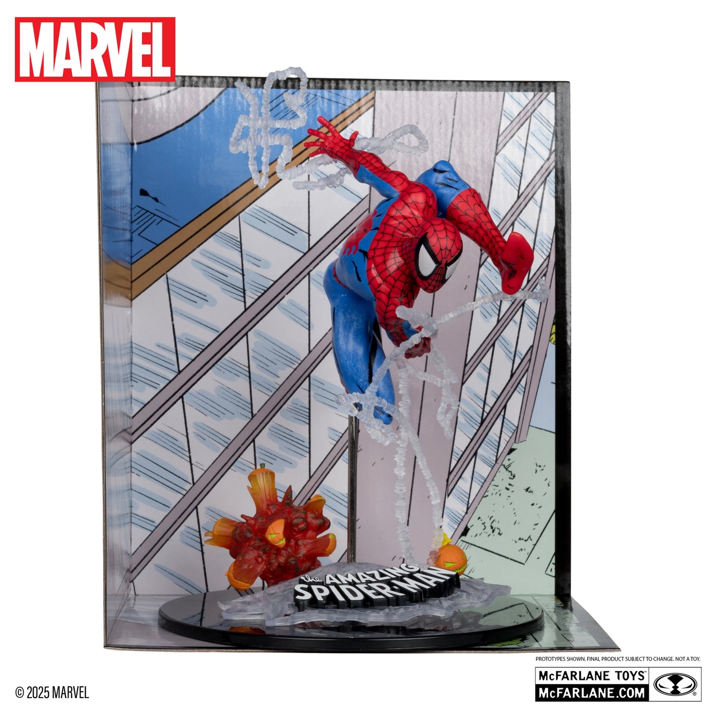 spider man 1 10th scale collectible with scene the amazing spider man 302 mcfarlane toys
