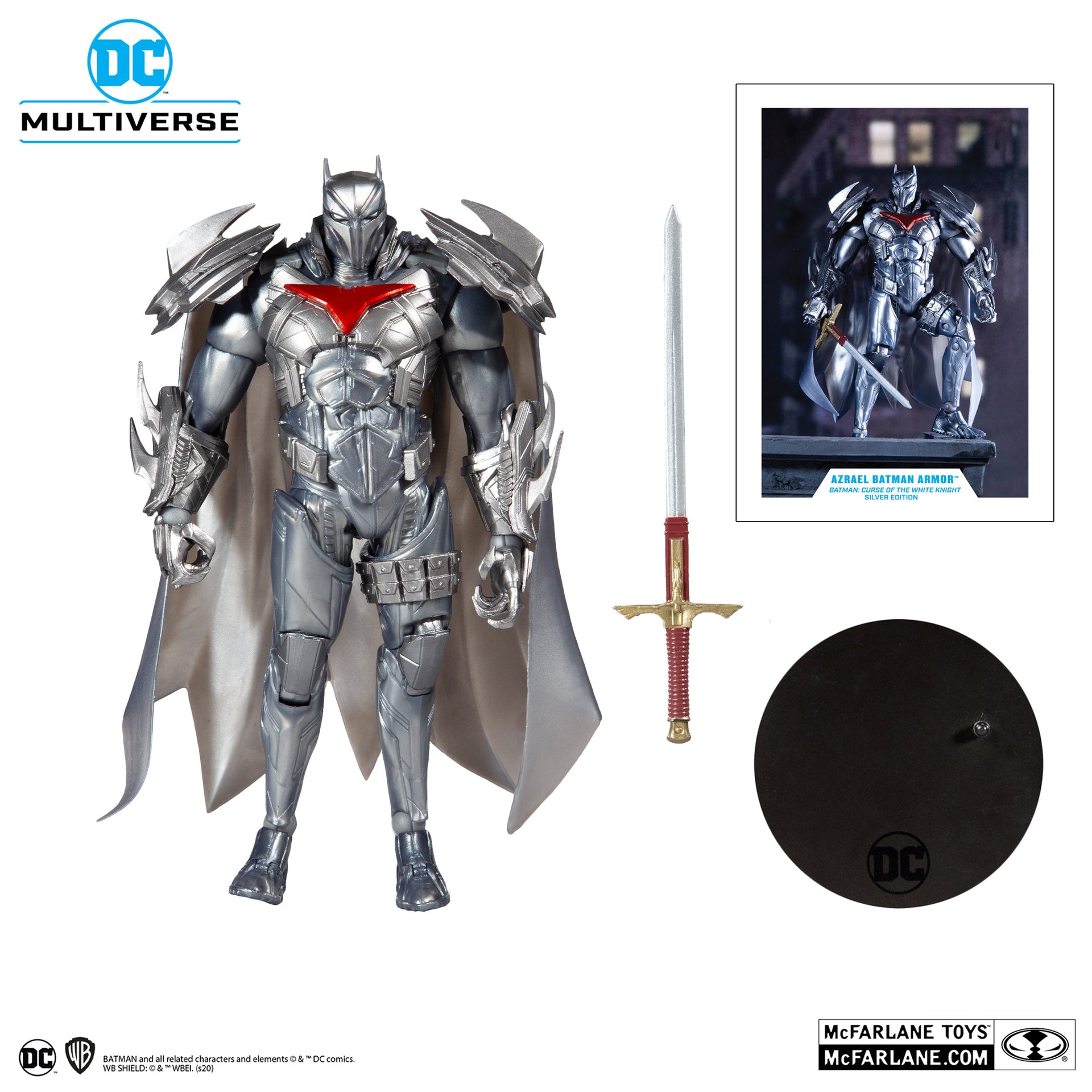 azrael™ batman™ armor gold label mcfarlane toys