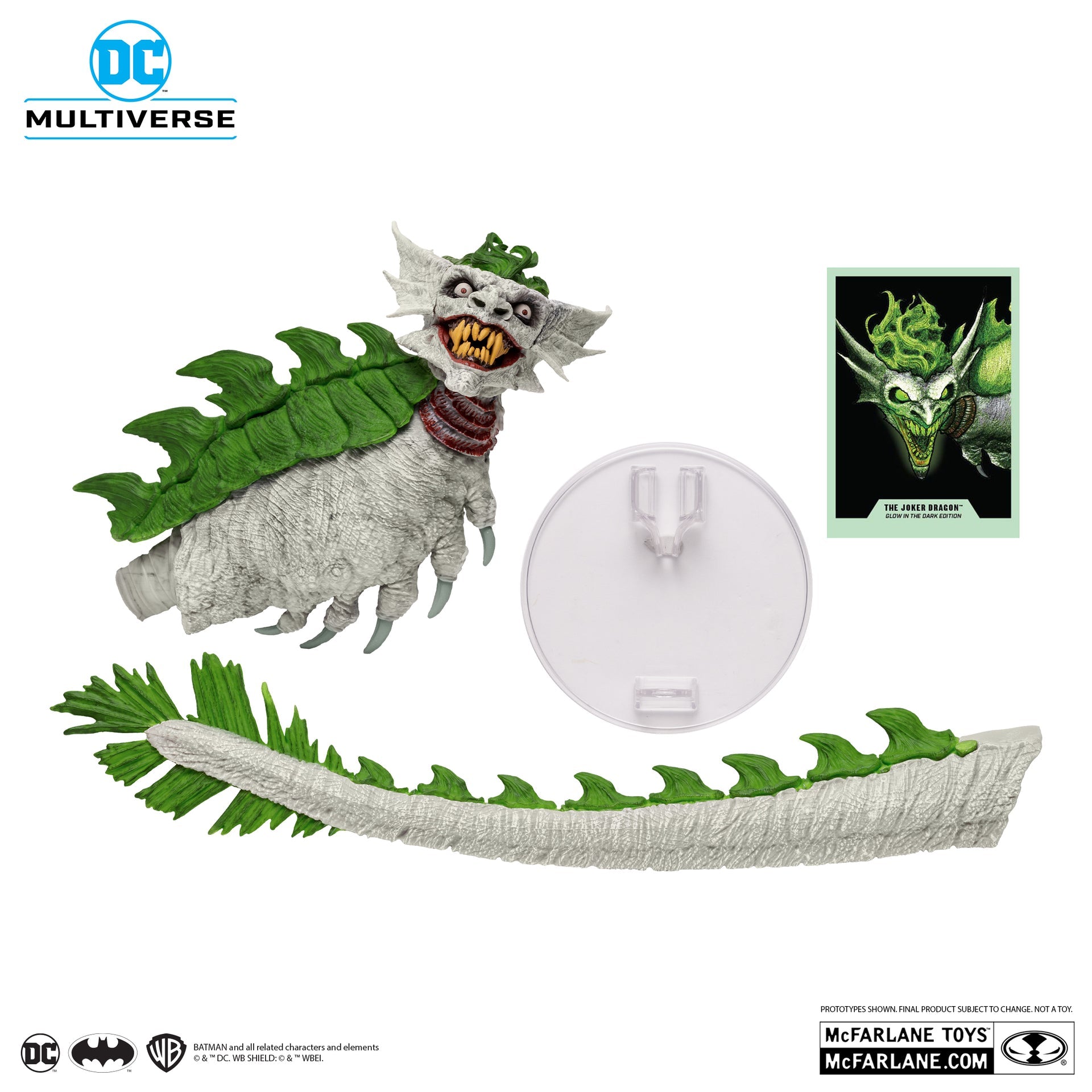 the joker dragon dark nights metal glow in the dark edition gold label mcfarlane toys