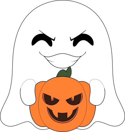 Peluche de Calabaza Fantasma (23 cm)