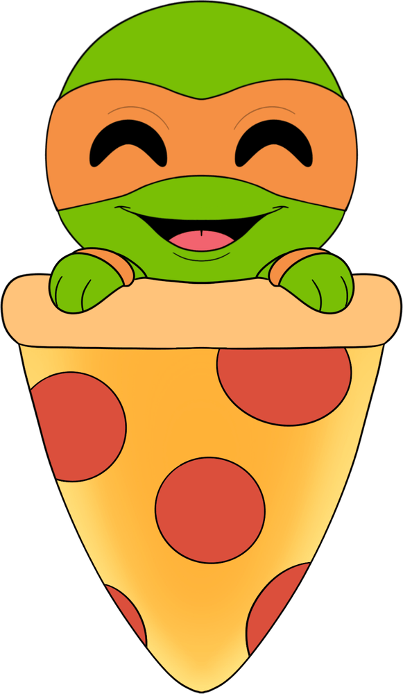 Peluche de pizza Michelangelo (23 cm)