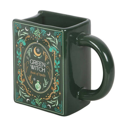Mug en forme de livre Sorcière Verte « Livre de sorts »