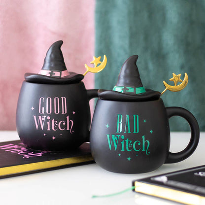 Mug avec couvercle et cuillère "Bad Witch"