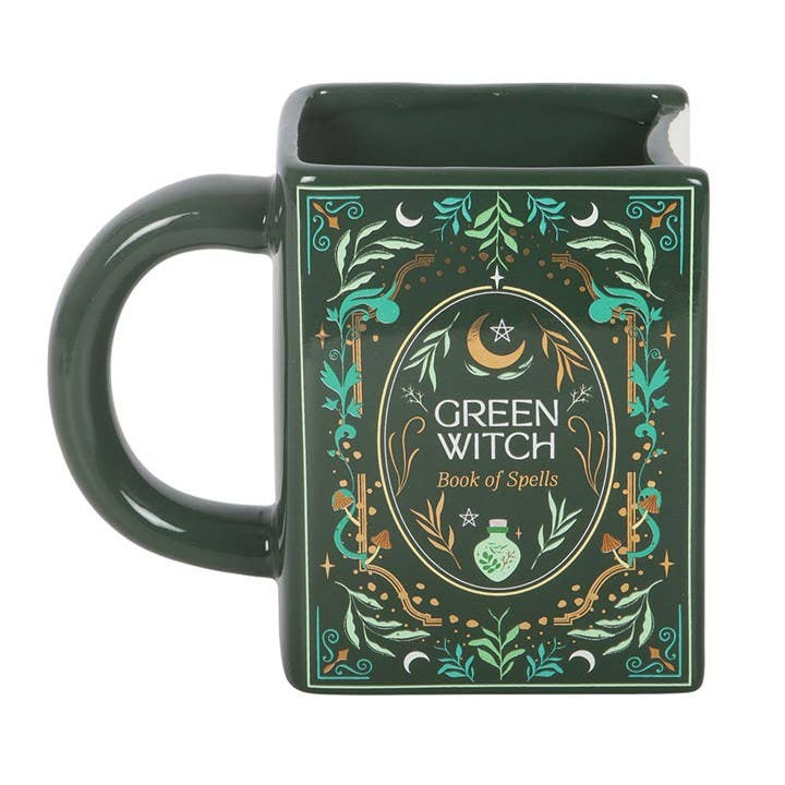 Mug en forme de livre Sorcière Verte « Livre de sorts »