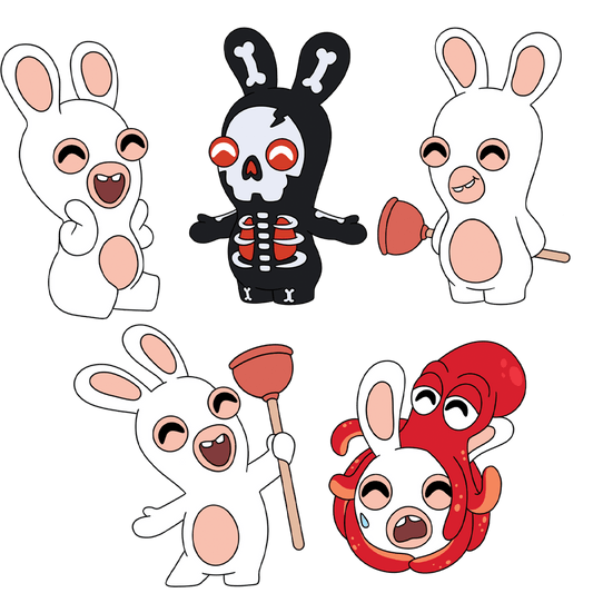 Set de pines de Rabbids