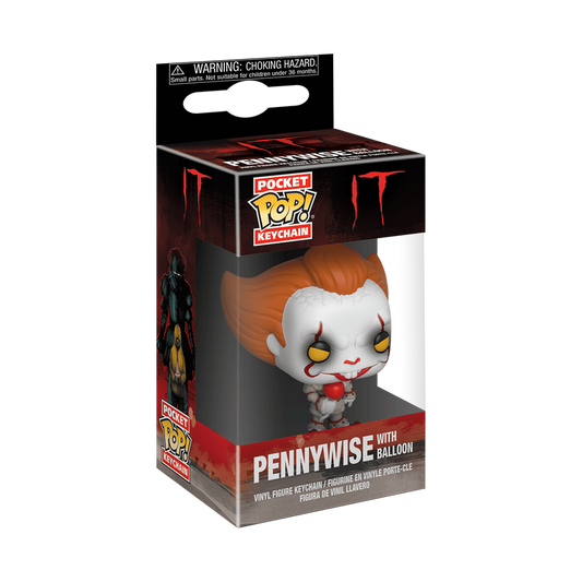 pop keychain pennywise with balloon
