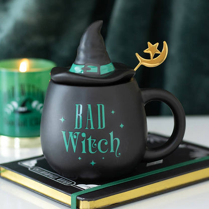 Mug avec couvercle et cuillère "Bad Witch"