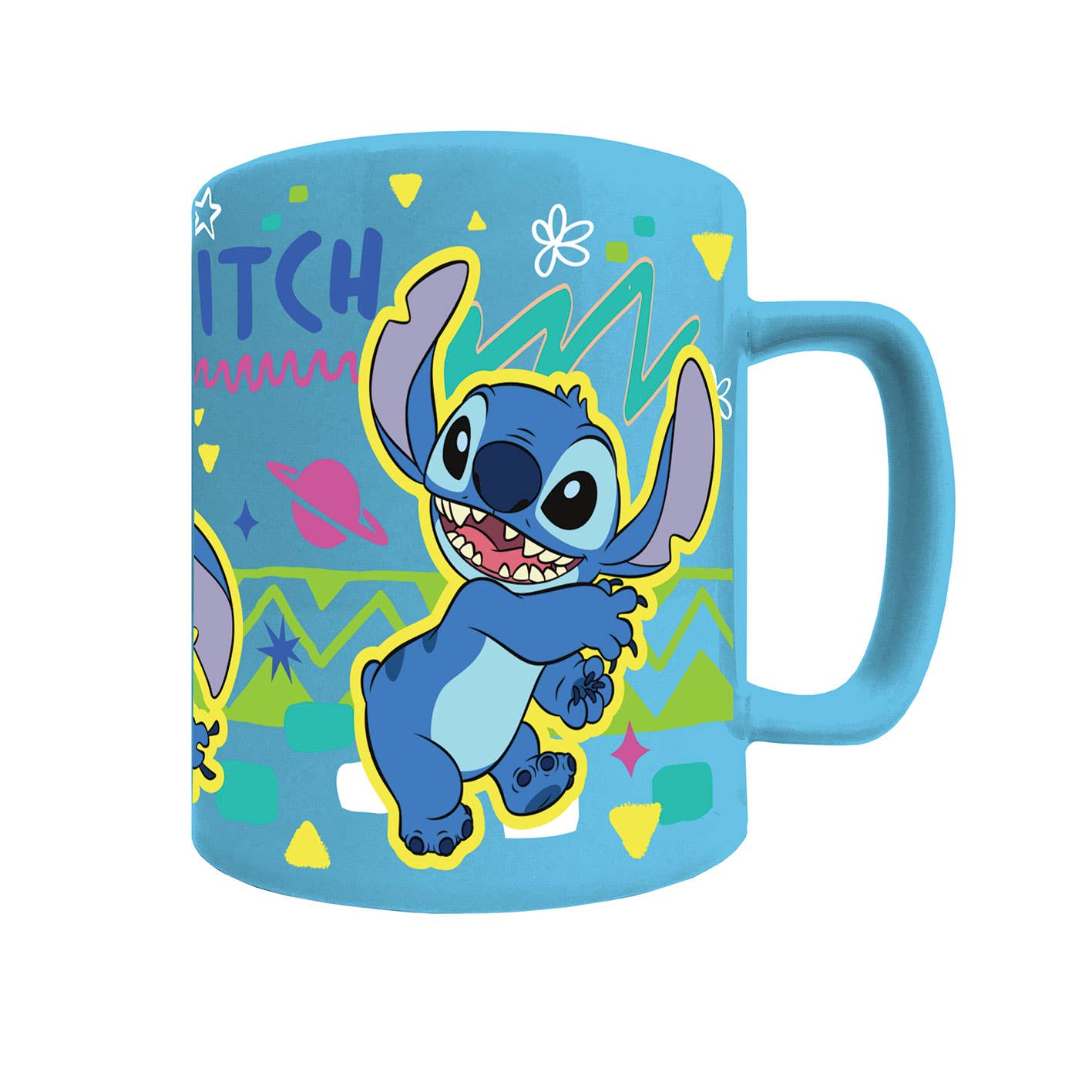 Taza afelpada de Lilo y Stitch - Cara de Stitch