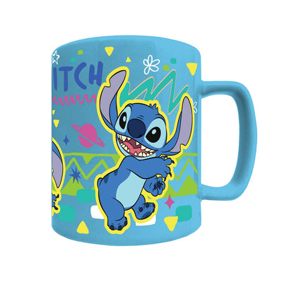 Taza afelpada de Lilo y Stitch - Cara de Stitch