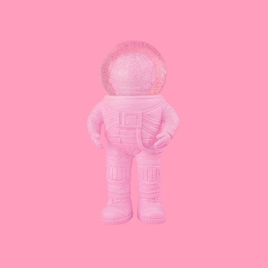 boule a neige astronaute rose donkey