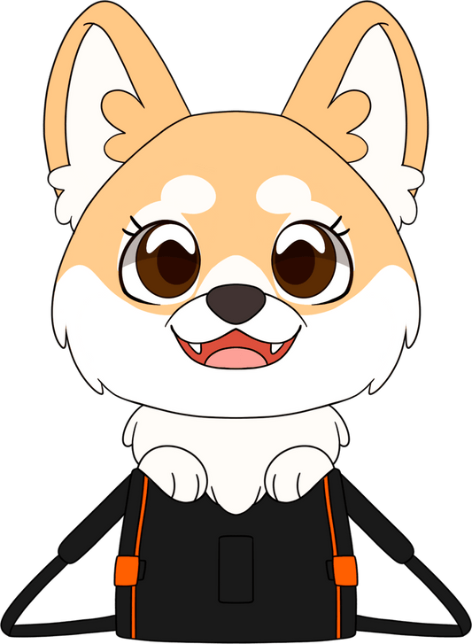 Maxine the Fluffy Corgi Plush (9in)