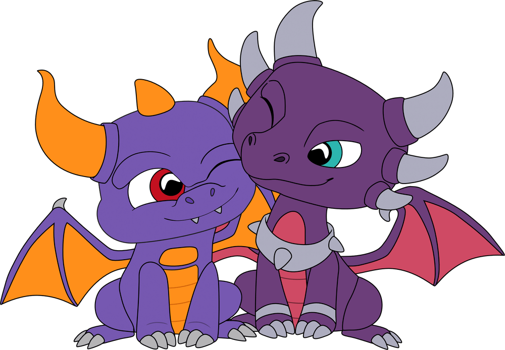 Valentine's Spyro & Cynder Plush (6in)