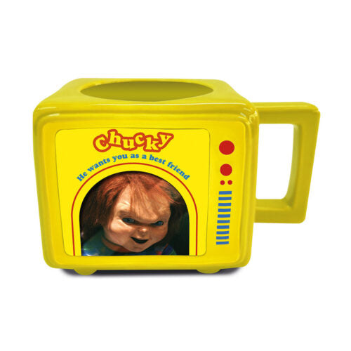 Caneca termorreativa 3D Chucky - TV retrô