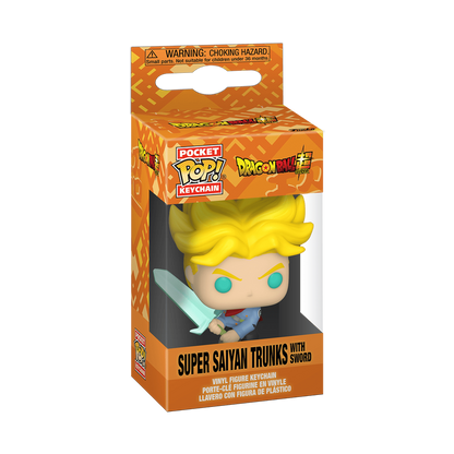 Pop! Keychain Super Saiyan Trunks avec épée