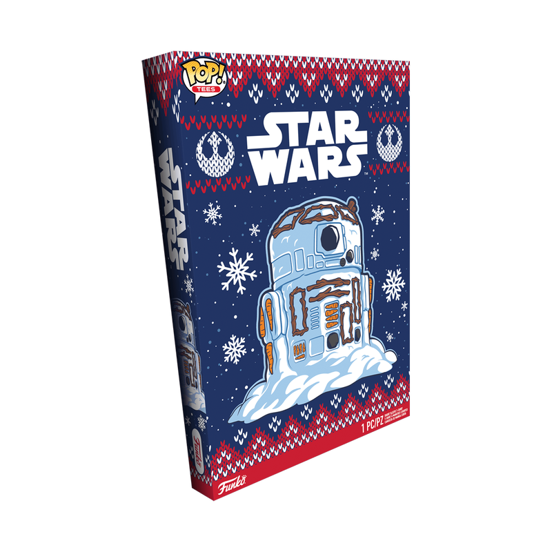 snowman r2 d2 merry beep bloop boxed tee