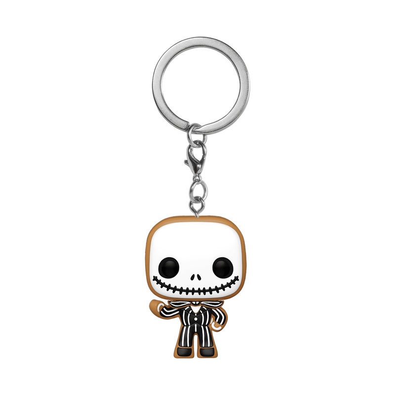 Jack Skellington Gingerbread Pop! Keychain NBX Pocket Pop Keychain Jack Skellington Gingerbread