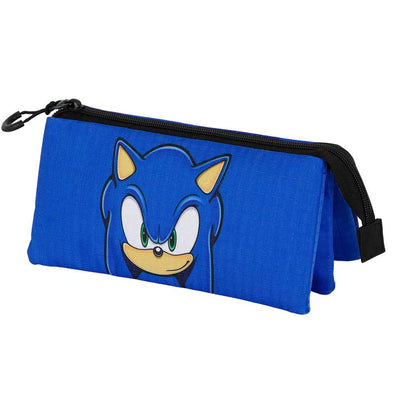 SEGA Sonic the Hedgehog Triple Pencil Case - Sonic Regard