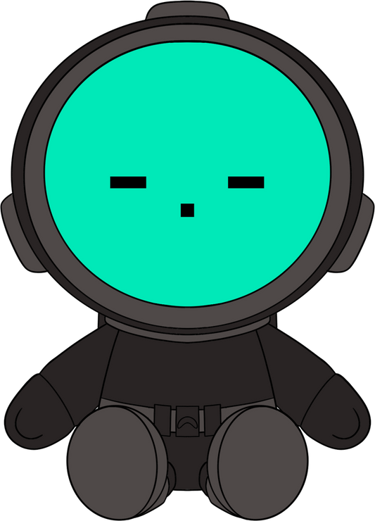 Content Warning Teal Plush (9in)