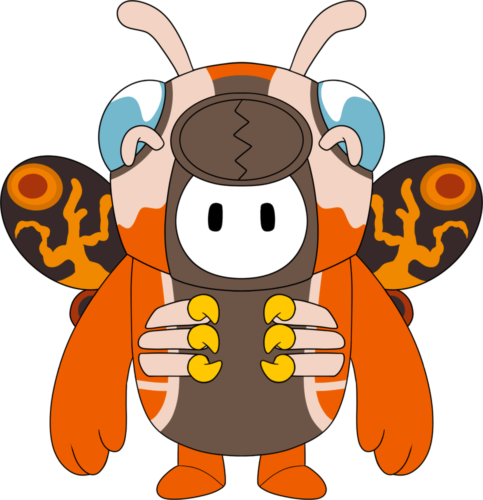 Peluche Mothra x Fall Guys (23 cm)