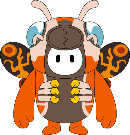 Peluche Mothra x Fall Guys (23 cm)