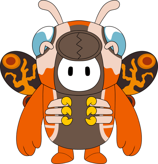 Mothra x Fall Guys Plush (9in)
