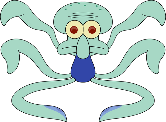 Interpretive Dance Squidward Plush (9in)