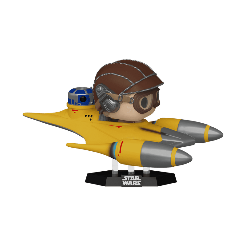 Pop! Super Deluxe monta Anakin Skywalker no Naboo Starfighter (com R2-D2)