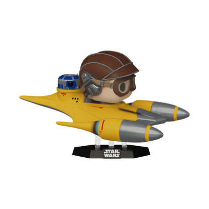 Pop! Super Deluxe monta Anakin Skywalker no Naboo Starfighter (com R2-D2)