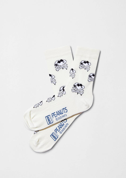 Chaussettes BeSnoopy Skull OffWhite