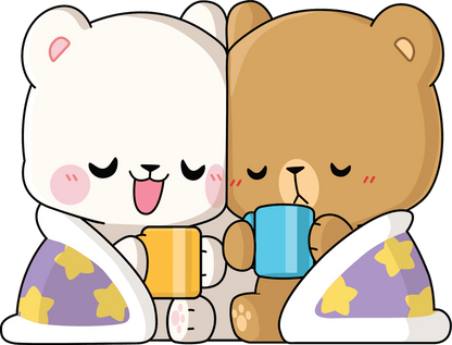 Ositos Milk y Mocha acurrucados