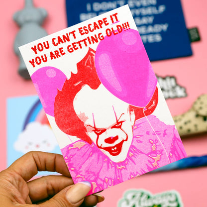 Carte Postale Pennywise vous ne pouvez pas échapper à l'IT risoprint
