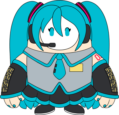 Peluche de Hatsune Miku x Fall Guys (9 pulgadas)