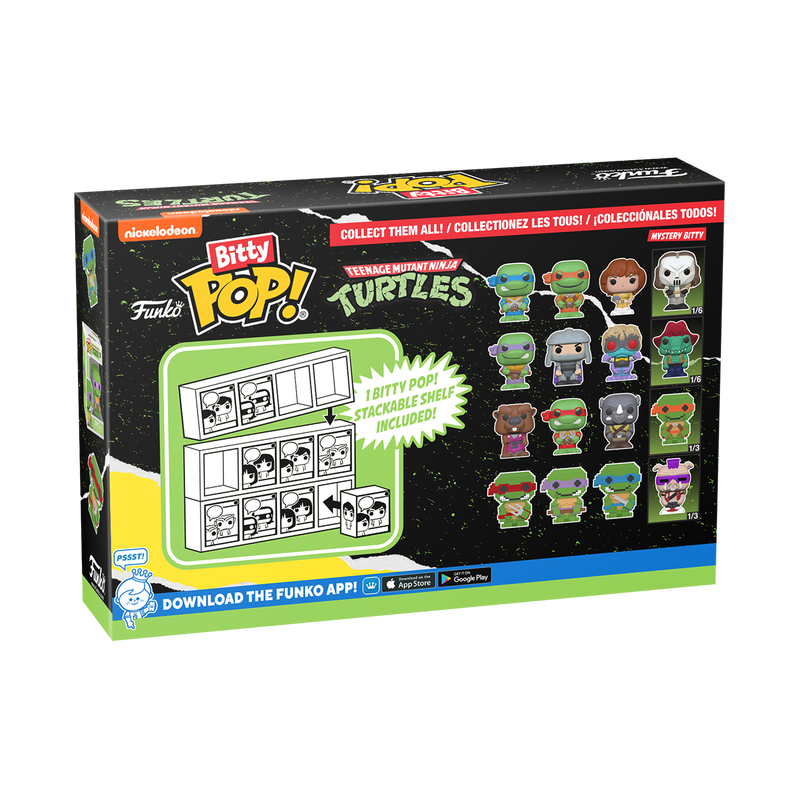 bitty pop teenage mutant ninja turtles 4 pack series 2