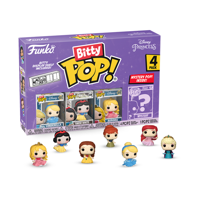 bitty pop disney princess 4 pack series 3