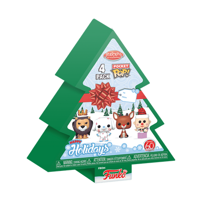 Pocket Pop! Holiday Rudolph chú tuần lộc mũi đỏ gói 4 