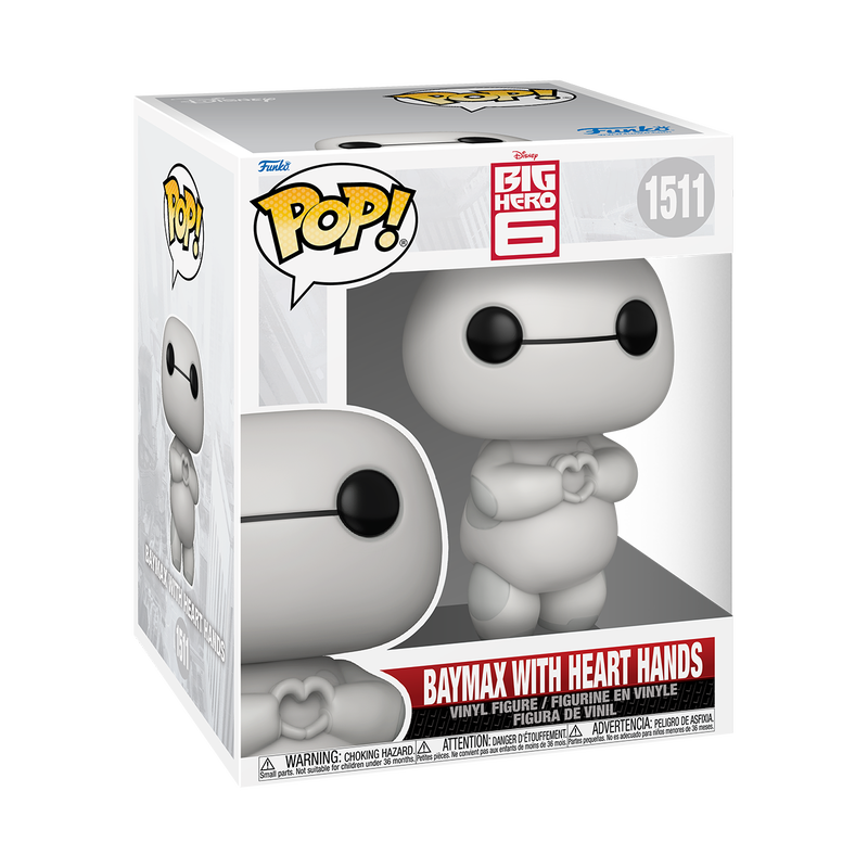 Pop! Super Baymax avec Mains en Cœur