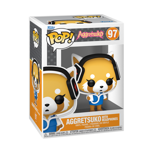 Pop! Aggretsuko з навушниками