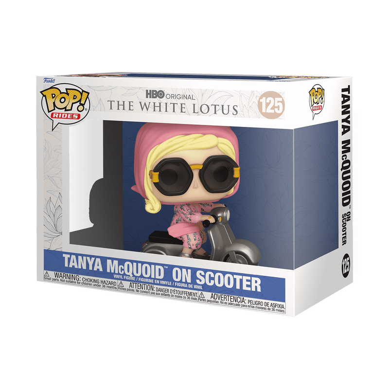 Pop! cavalca Tanya McQuoid sullo scooter