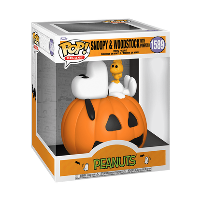 Pop! Deluxe Snoopy & Woodstock avec Citrouille