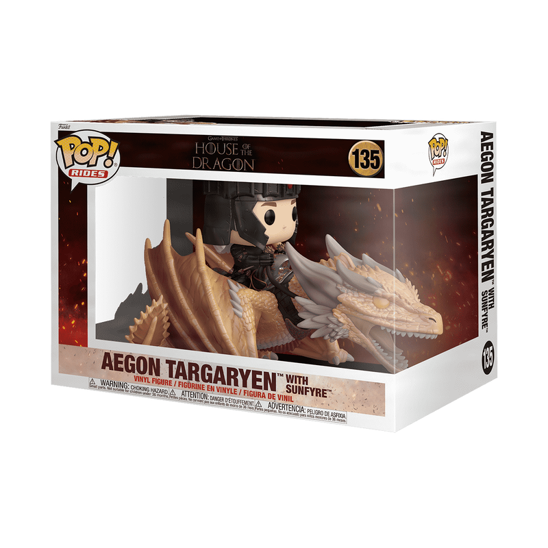 pop rides deluxe aegon targaryen with sunfyre 135