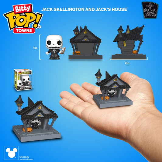 Bitty Pop! Towns Jack Skellington e sua casa 