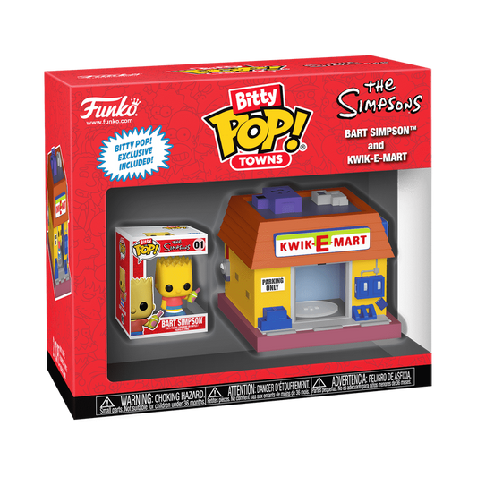 Cidades Bitty Pop! Bart Simpson e Kwik-E-Mart 