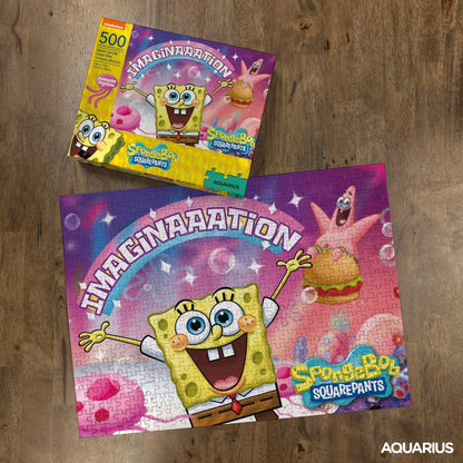 Puzzle SpongeBob Imagination 500 pièces - visuel Aquarius