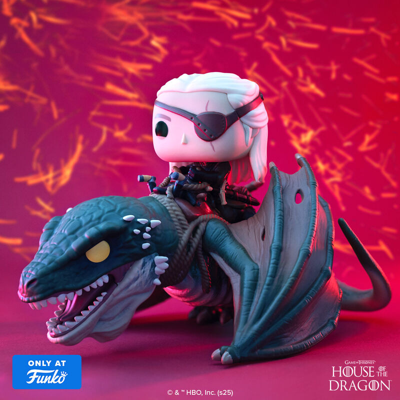 pop rides deluxe aemond targaryen with vhagar 136