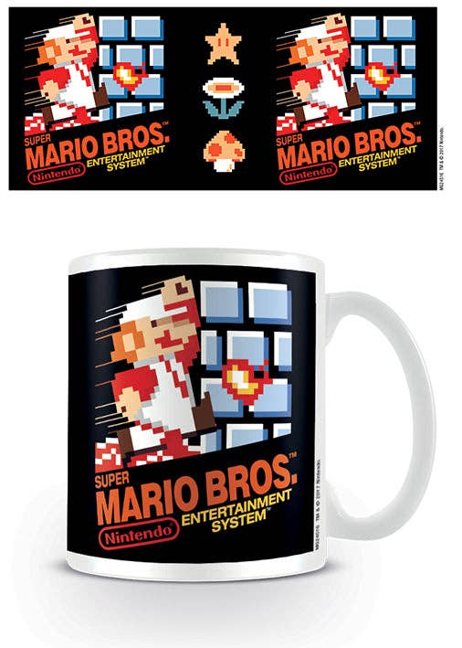 Taza de Super Mario - Portada de NES