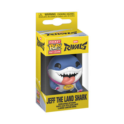 Pop! Keychain Jeff le Requin Terrestre (Marvel Rivals)