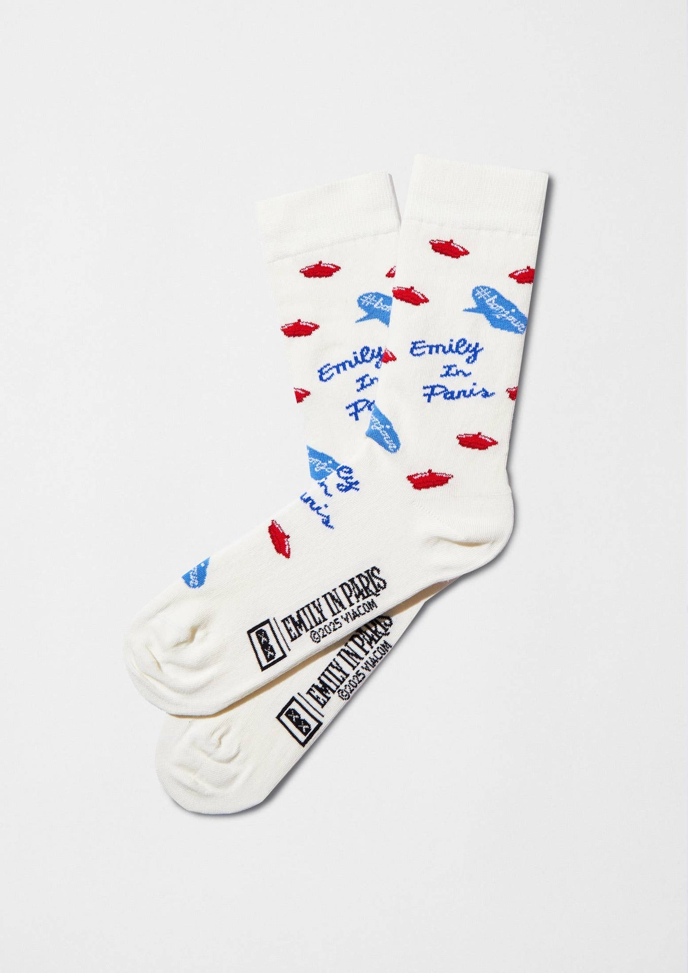 Chaussettes BeEmilyInParis Bonjour Offwhite
