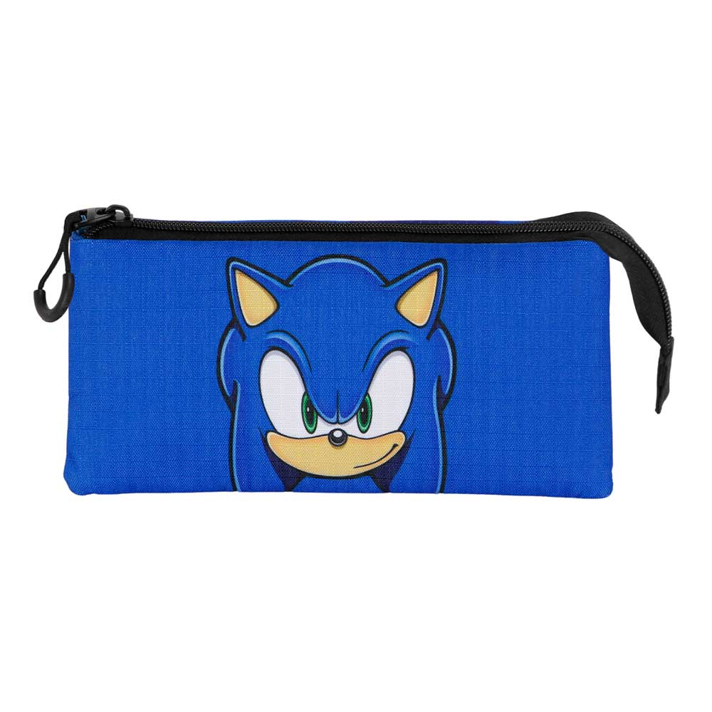 SEGA Sonic the Hedgehog Triple Pencil Case - Sonic Regard